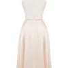 Shayla Vintage Cream Midi Dress