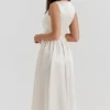 Shayla Vintage Cream Midi Dress