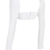 Shira White Puff Sleeve Top