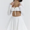 Shira White Puff Sleeve Top