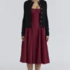 Signature Black Cashmere + Merino Wool Cardigan