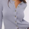 Signature Bluebell Cashmere + Merino Wool Cardigan