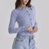 Signature Bluebell Cashmere + Merino Wool Cardigan