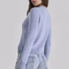 Signature Bluebell Cashmere + Merino Wool Cardigan