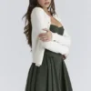 Signature Ivory Cashmere + Merino Wool Cardigan