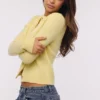 Signature Lemon Cashmere + Merino Wool Cardigan