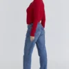 Signature Red Cashmere + Merino Wool Cardigan