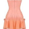 Sirena Sorbet Satin Strapless Mini Dress
