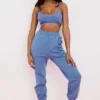 Sky Azure Fleece Back Jogging Trouser