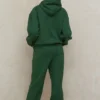 Sky Green Fleece Back Jogging Trousers