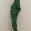Sky Green Fleece Back Jogging Trousers