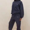 Sky Navy Fleece Back Jogging Trousers