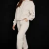 Sky Oatmeal Fleece Back Jogging Trouser