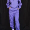 Sky Purple Fleece Back Jogging Trousers