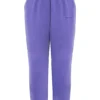 Sky Purple Fleece Back Jogging Trousers