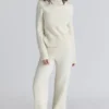 Skye Ivory Merino Wool Roll Neck Sweater