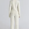 Skye Ivory Merino Wool Roll Neck Sweater