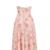Solada English Vintage Rose Print Georgette Halter Sundress