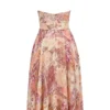 Solada Paisley Patchwork Print Georgette Halter Sundress