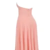 Solada Peach Georgette Halter Sundress