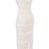 Solana Ivory Sequin Pleat Maxi Dress