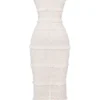 Solana Ivory Sequin Pleat Maxi Dress