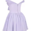 Soleil Orchid Off Shoulder Mini Dress