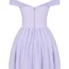 Soleil Orchid Off Shoulder Mini Dress