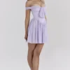 Soleil Orchid Off Shoulder Mini Dress