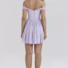 Soleil Orchid Off Shoulder Mini Dress