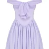 Soleil Orchid Off Shoulder Mini Dress