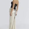 Sorcha Black & Champagne Corset Maxi Gown