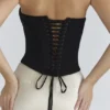 Sorcha Black & Champagne Corset Maxi Gown