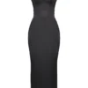 Stefania Black Corset Maxi Dress