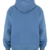 Storm Azure Cotton Fleece-Back Zip Through Hoodie