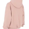 Storm Blush Cotton Fleece-Back Zip Through Hoodie