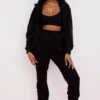 Storm Ink Cotton Fleece-Back Zip Through Hoodie
