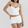 Summer White Dainty Knit Top