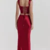 Sydel Ruby Satin Bias Cut Maxi Skirt