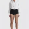 Tahni Black High Waisted Shorts