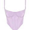 Tamsin Orchid Satin Corset