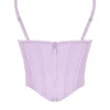 Tamsin Orchid Satin Corset