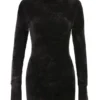 Taya Charcoal Chenille Mini Dress