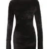 Taya Charcoal Chenille Mini Dress