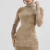 Taya Fawn Chenille Mini Dress