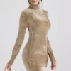 Taya Fawn Chenille Mini Dress