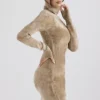 Taya Fawn Chenille Mini Dress