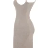 Teva Beige Cashmere Knit Midi Dress