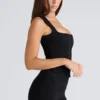 The Balconette Black Fitted Corset Top