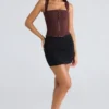 The Balconette Chocolat Fitted Corset Top